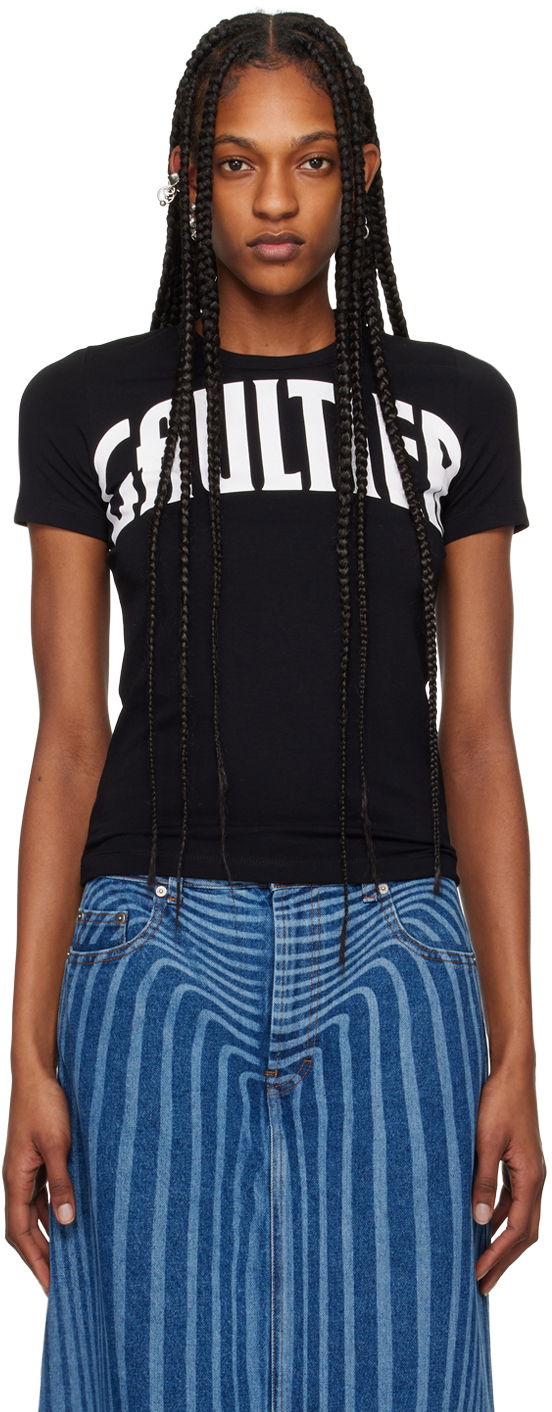T-shirt Jean Paul Gaultier Jean Paul Gaultier 'The Gaultier' T-Shirt Svart | 24/25-F-TS071I-J056-0001