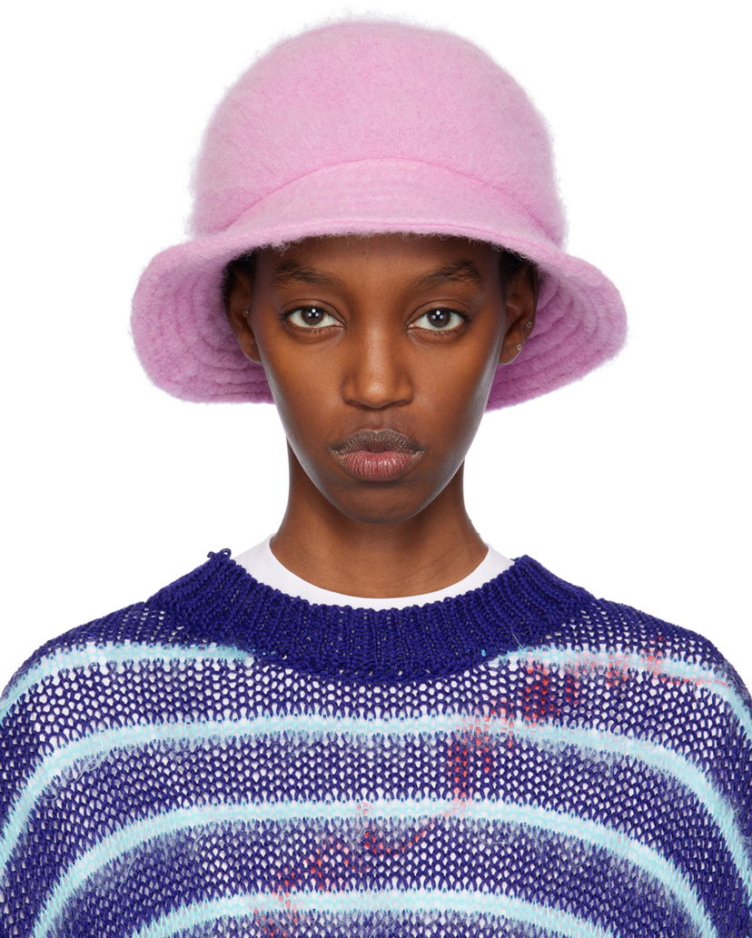 Hatt Marni SSENSE x Furry Bucket Hat Rosa | CLZC0090U1 UTW918