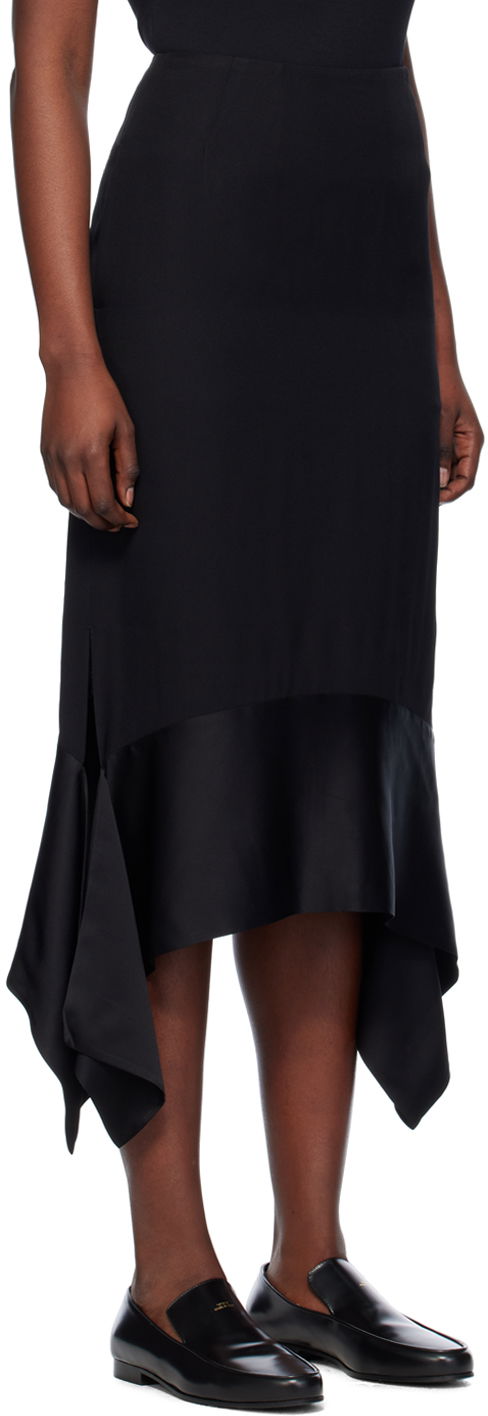 Kjol TOTEME Asymmetrical Maxi Skirt Svart | 241-WRB1016-FB0020, 1