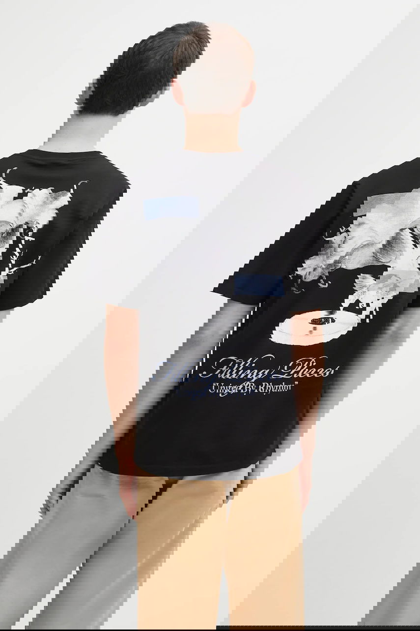 T-shirt Filling Pieces Grammophone 'United By Rhythm' Graphic T-Shirt Svart | 422520500236, 0