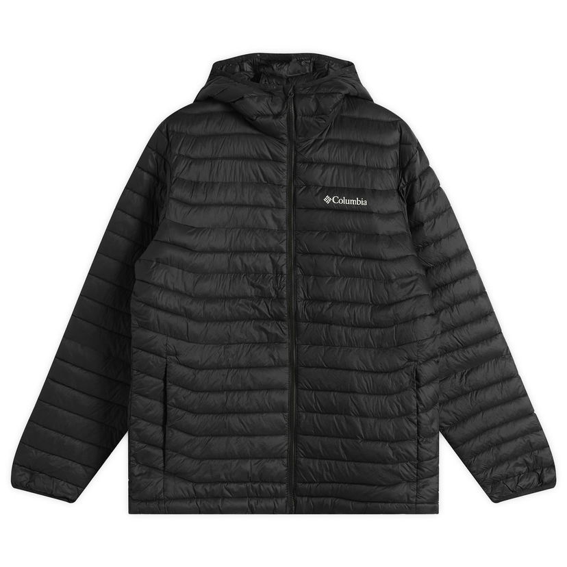 Pufferjacka Columbia Powder Pass Hooded Jacket Svart | 2134131-010