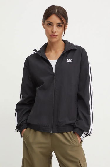 Vindjacka adidas Originals Woven Tracktop Oversized Windbreaker Svart | JD5331, 0
