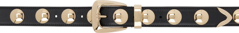 Bälten Khaite Khaite Benny Studded Belt Svart | 10015-763