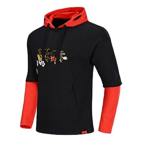 Sweatshirt Li-Ning Li-Ning x Disney Loose Fit Hoodie Svart | AWDQ133-1