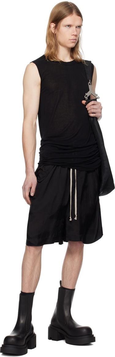 Linne Rick Owens Rick Owens Hollywood Basic SL Tank Top Svart | RU01E5151 JS, 3
