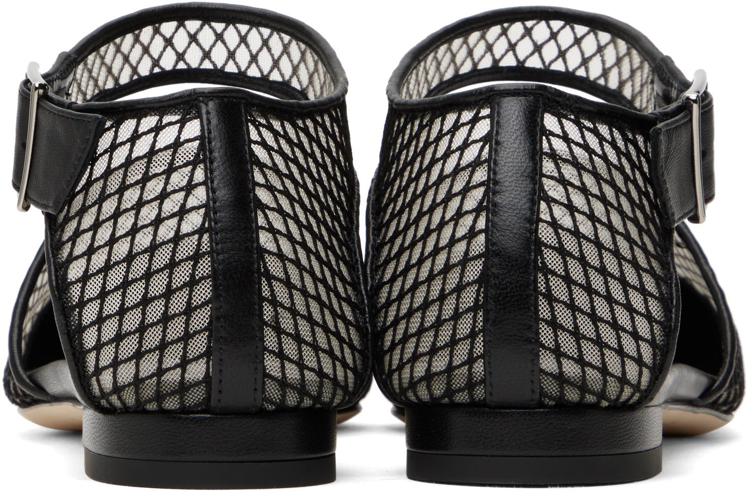 Kjol Manolo Blahnik Manolo Blahnik Jatelah Mesh Ballerina Flats Svart | 424-1853, 1