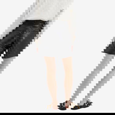 Shorts Anine Bing Carmen Black Leather Shorts Svart | A-05-9162-000, 3