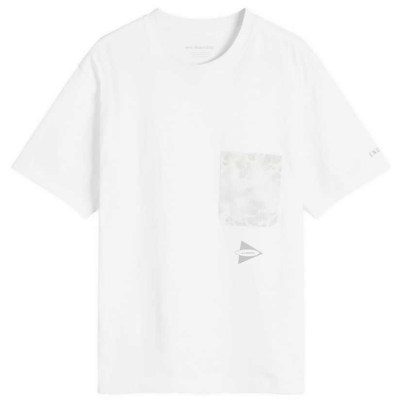 T-shirt and wander and wander Print Pocket T-Shirt, Size Large Vit | 5745184526-030