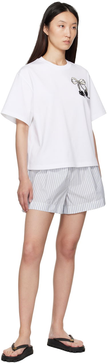 Shorts Moncler Moncler Striped Shorts Vit | K20932B00006598S1, 4