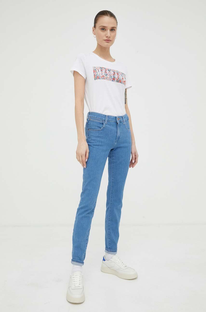 Jeans Wrangler Skinny Fit Jeans Blå | W28KDB37B, 0