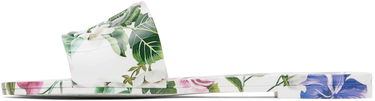 Klä Dolce & Gabbana Dolce&Gabbana Floral Print Rubber Slides Vit | CW2215 A6L05, 2