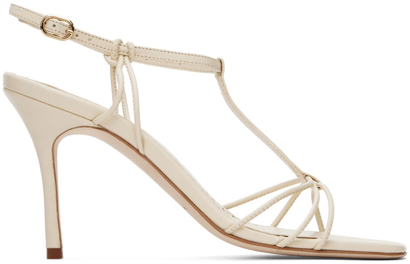 Tillbehör Manolo Blahnik Manolo Blahnik Tabarekhi Heeled Sandals Beige | 224-1744