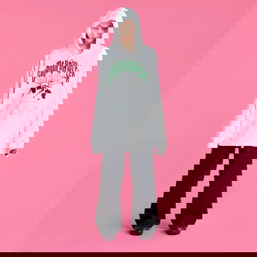 Sweatshirt RAF SIMONS Destroyed Oversized Hoodie Vit | 221-M176-19003-0010, 0