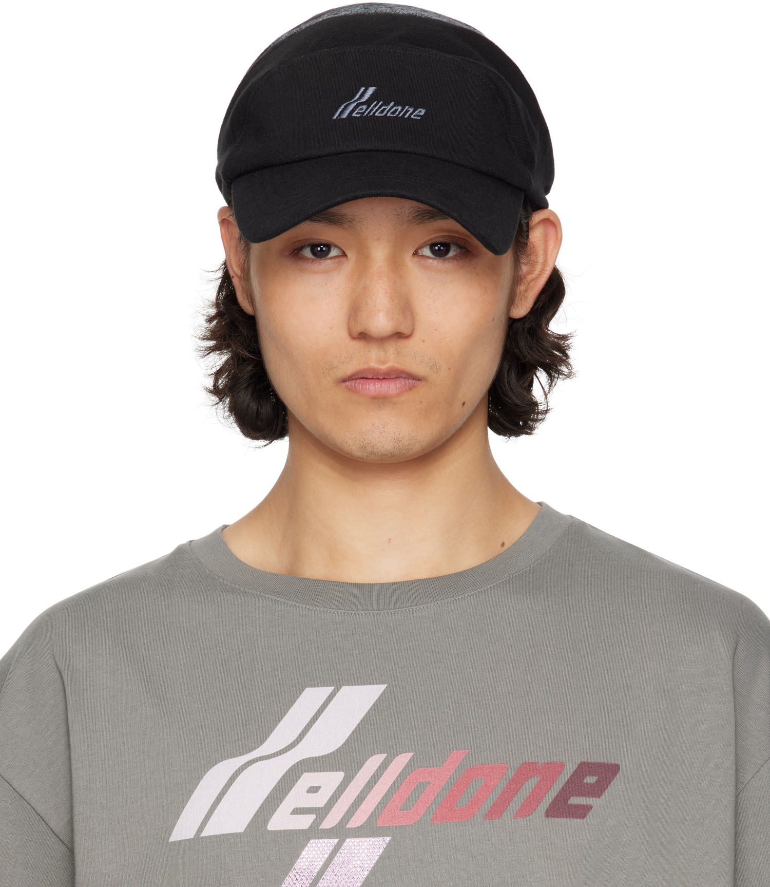 Keps We11done We11done Jersey Scarf Cap Svart | WD-AH1-25-433-U-BK, 0