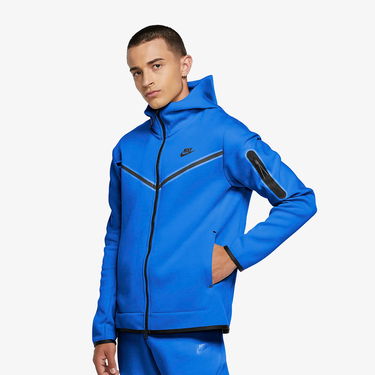 Sweatshirt Nike Sportswear Tech Fleece M Full-Zip Hoodie Blå | CU4489-480, 3