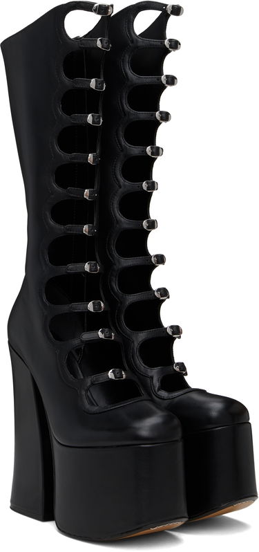 Kläder Marc Jacobs Marc Jacobs 'The Kiki' Platform Knee-High Boots Svart | 3F3FBO001F02, 3