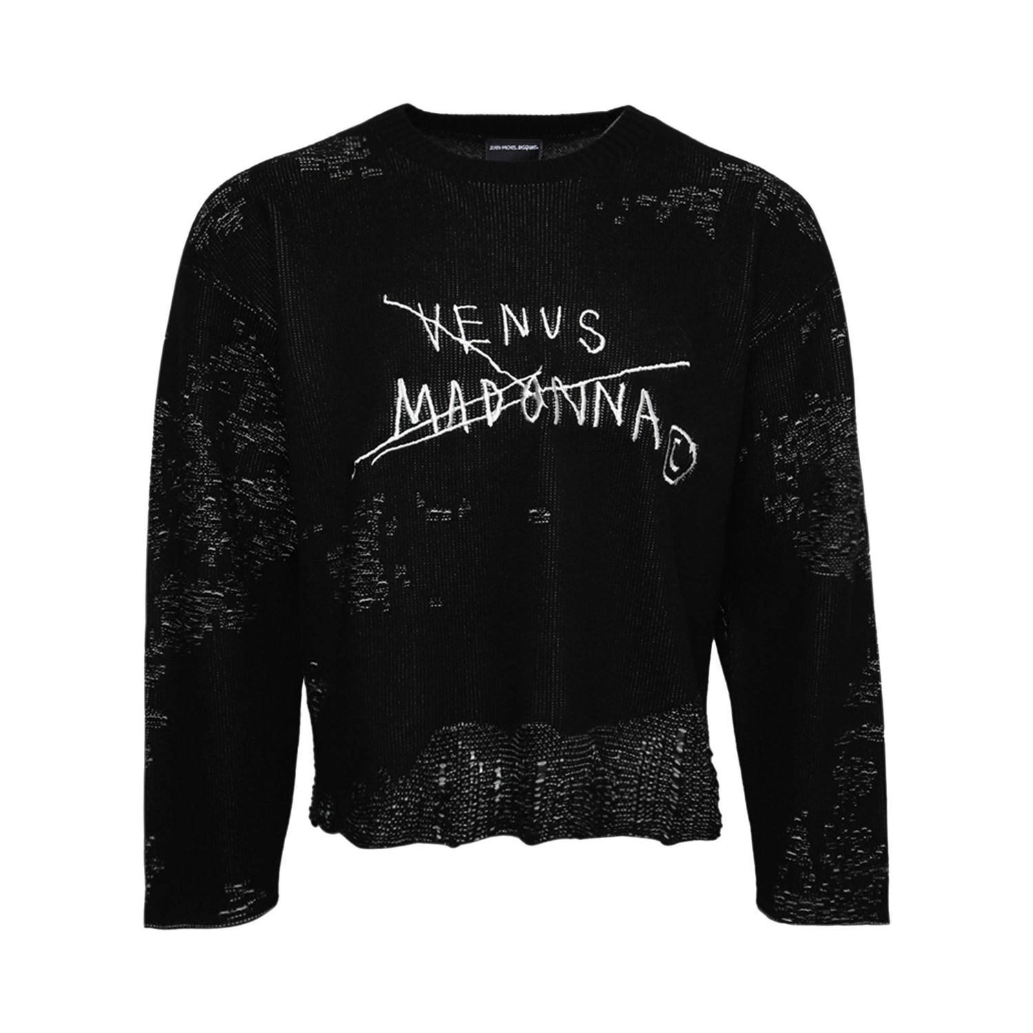 Sweater MISBHV Basquiat Edition Venus Madonna Destroyed Knit Svart | 122U700B, 1
