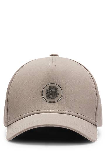 Keps BOSS Cap with Double B Monogram Patch Beige | 50533359