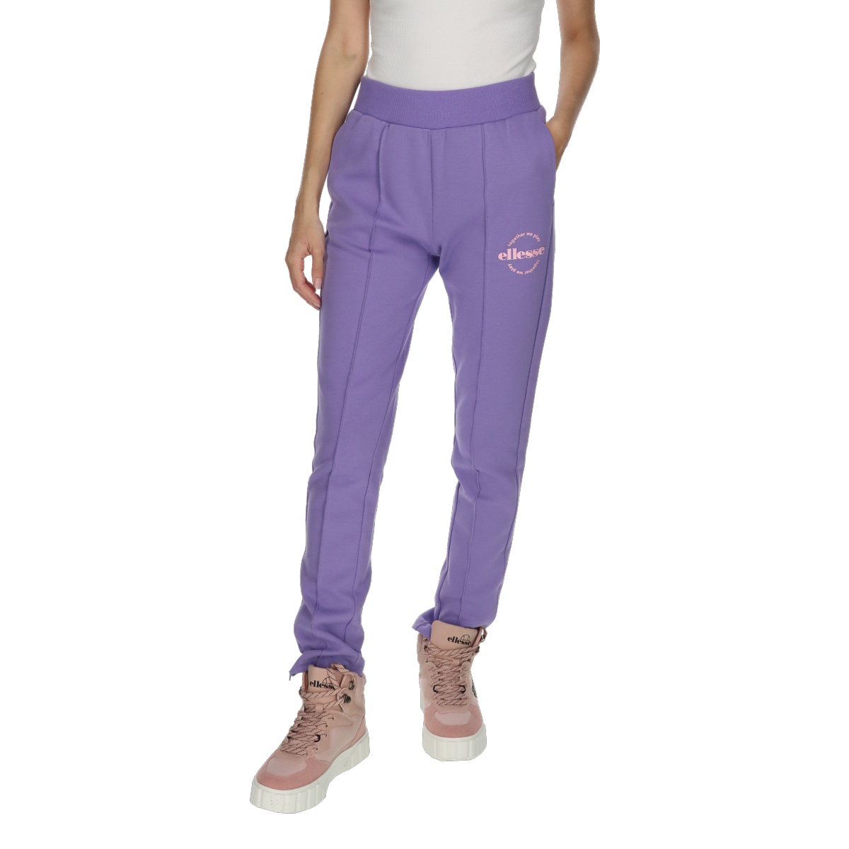 Träningsbyxor Ellesse Open Hem Track Pants Purpur | ELA231F101-07, 0