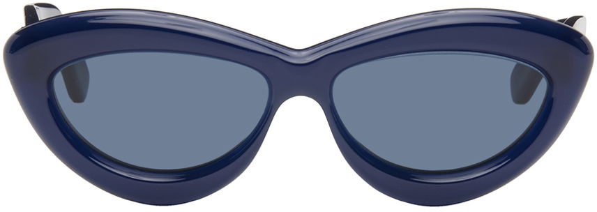 Solglasögon Loewe Blue Cat-Eye Sunglasses Mörkblå | LW40096IW5490V 192337119972, 0