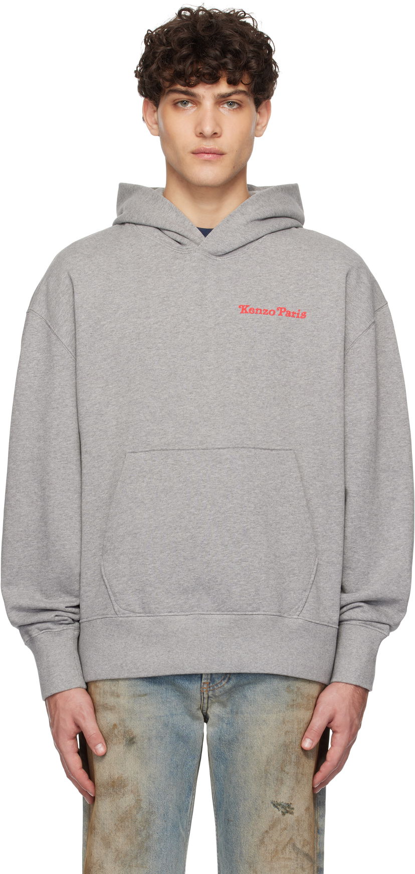 Sweatshirt KENZO Paris VERDY Edition Oversized Hoodie Grå | FF58SW2404MF