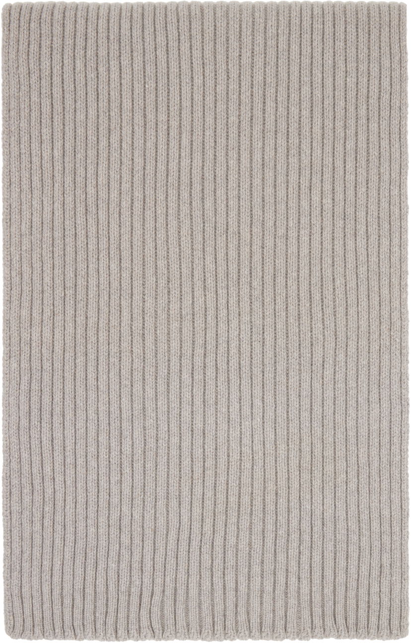Halsduk Rick Owens Rick Owens Concordians Long Knit Scarf Beige | RU02E1479 WSBR