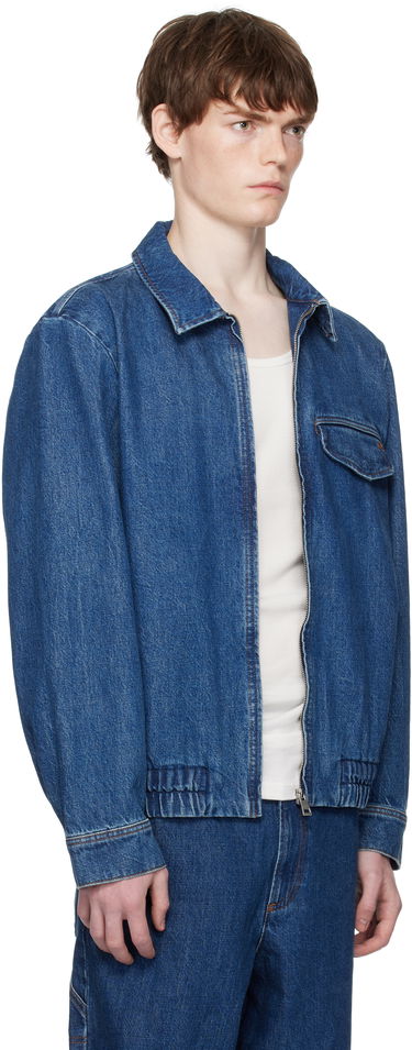 Jacka A.P.C. A.P.C. Fabrizio Zippé Denim Jacket Blå | COHJK-H32015, 1