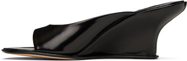 Kläder BY FAR BY FAR Caroo Wedge Mules Svart | MWFHO130LL032BK001PL, 2