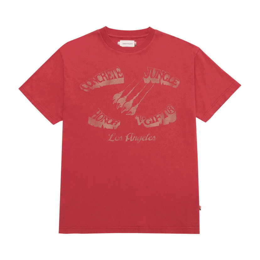 T-shirt Honor The Gift Honor The Gift Concrete Jungle Graphic T-Shirt Röd | HTG220192 CRIM