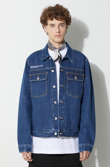 Jacka PANGAIA Pangaia Himalayan Nettle & Organic Cotton Denim Jacket Blå | 10000336, 2