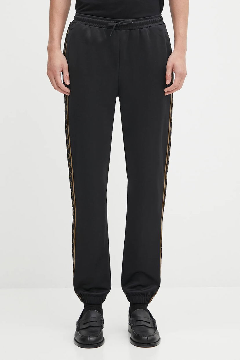 Träningsbyxor Fred Perry Fred Perry Taped Track Pants Svart | T5507