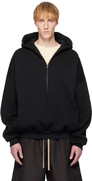 Sweatshirt Fear of God Fear of God Eternal Half Zip Hoodie Svart | FGE250-51311FLC, 0