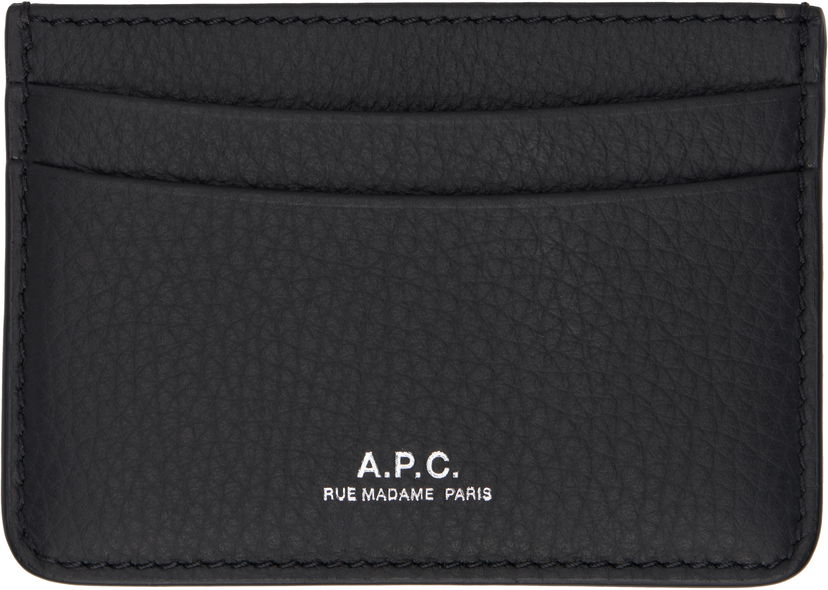 Plånbok A.P.C. A.P.C. André Leather Card Holder Svart | PXCBC-H63028