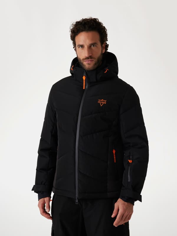 Pufferjacka GUESS Guess Hooded Ski Jacket Svart | M4PL3UWH0K0, 0