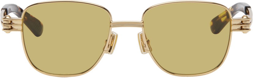 Solglasögon Bottega Veneta Bottega Veneta Bolt Sunglasses Gul | BV1380S-002