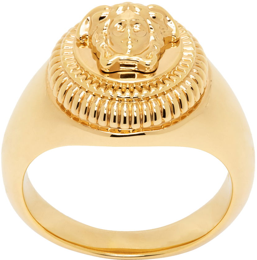 Ringa Versace Medusa Biggie Ring "Gold" Metallisk | 1009248_1A00620