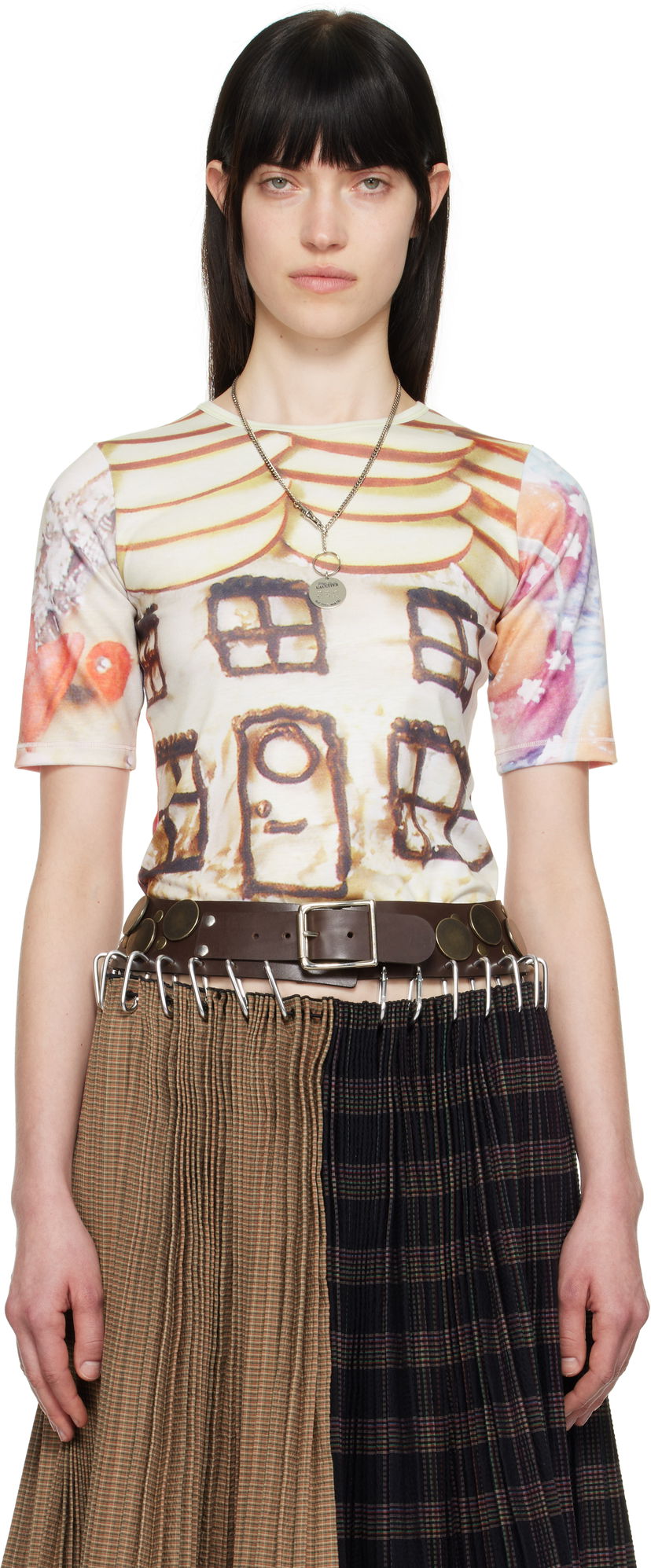 T-shirt Chopova Lowena Chopova Lowena 'Welcome Home' Print Jersey T-Shirt Flerfärgad | 2311