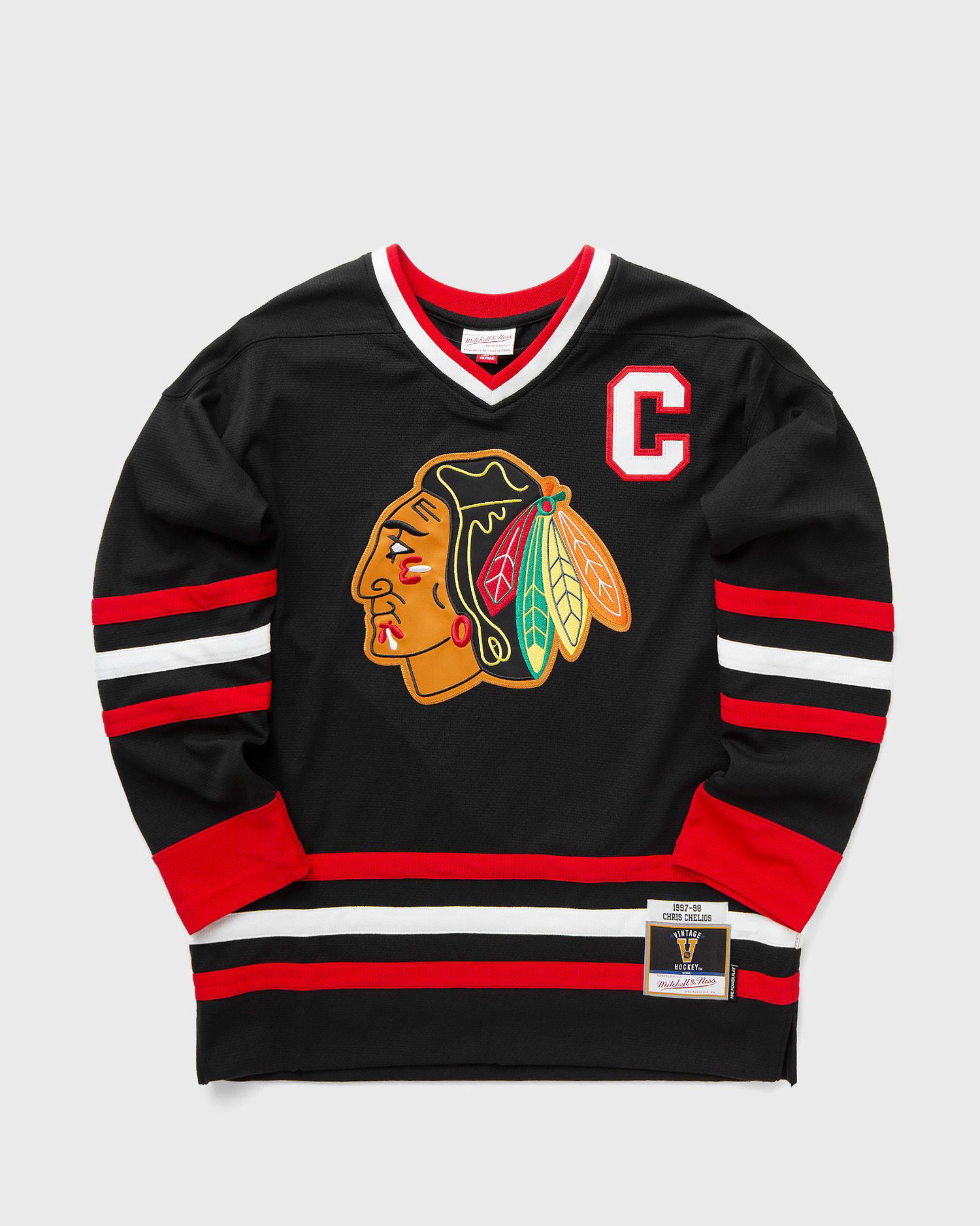 Jersey Mitchell & Ness NHL Chicago Blackhawks Alternate 1997 Chris Chelios Jersey Svart | JY8935-CBHBLCK, 0