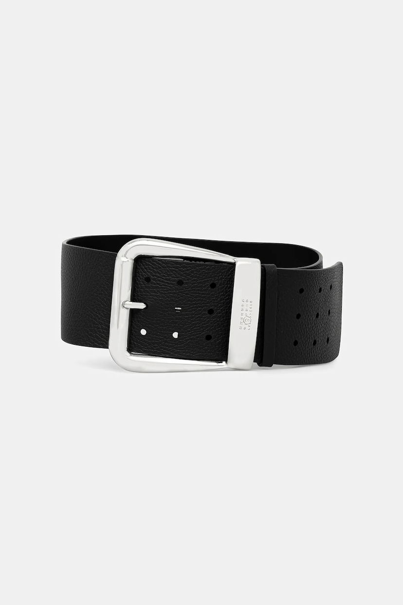 Bälten Maison Margiela MM6 Maison Margiela Leather Belt Svart | SA5TP0016.P8326.T8013