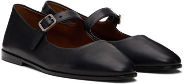 Sneakers och skor Marsèll Marsell Scivolo Leather Ballerina Flats Svart | MW8376 P010, 3