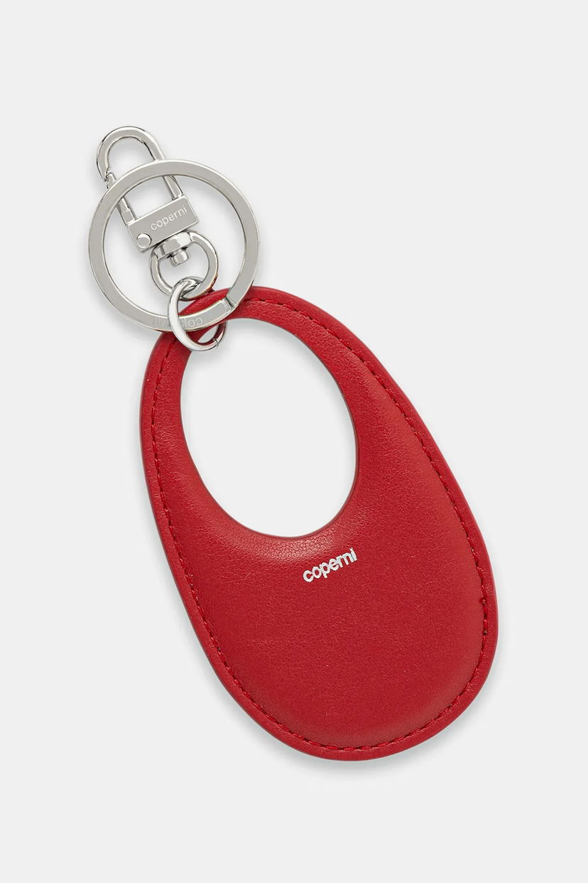 Nyckelringar Coperni Coperni Swipe Leather Keychain Röd | COPSLG02F6043