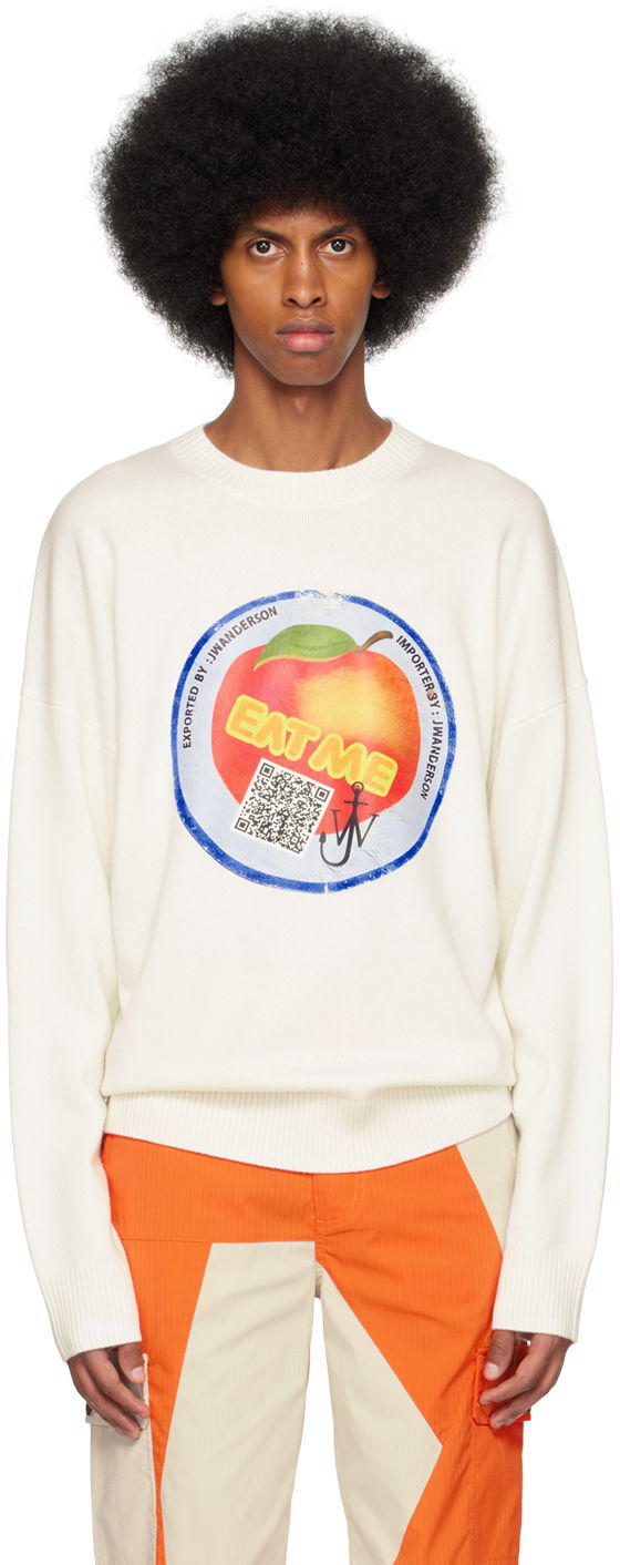 Sweater JW Anderson 'Eat Me' Sweater Vit | KW0804-YN0243