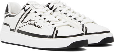 Sneakers och skor Balmain Balmain B-Court Printed Calfskin Vit | EM1VI288LCLP, 3