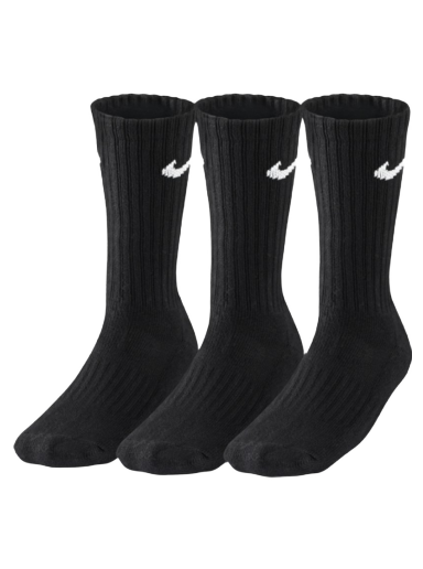 Strumpor Nike Value Cotton Crew 3 pack Svart | sx4508-001