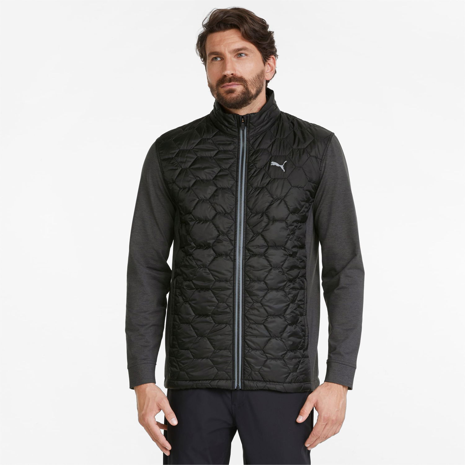 Jacka Puma Cloudspun WRMLBL Herren Golf Jacket Svart | 531099_01, 1