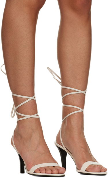 Tillbehör The Row The Row Maud Heeled Sandals Vit | F1342-N60, 3
