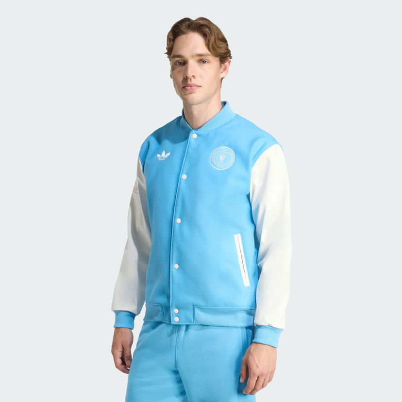Bomberjacka adidas Originals Inter Miami CF adidas Originals Anthem Jacket Blå | JM5160