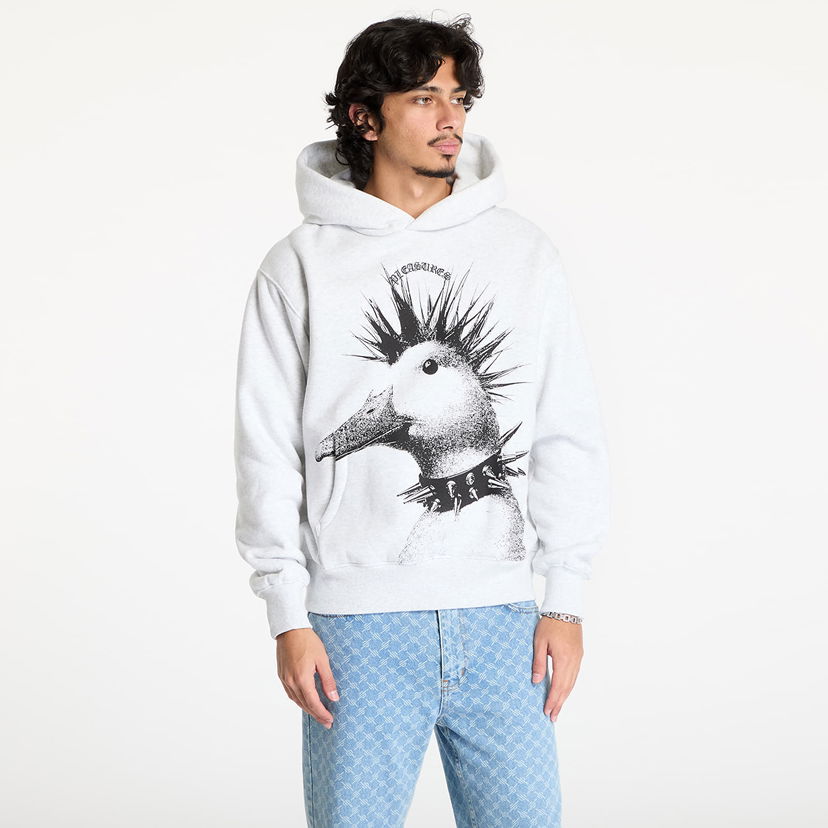 Sweatshirt Pleasures Punk Duck Print Hoodie Grå | P24W021 GREY
