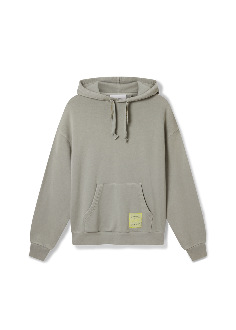 Sweatshirt AXEL ARIGATO Washed Patch Hoodie Grön | A2993002