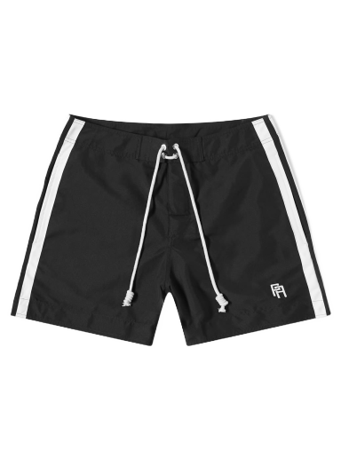 Badkläder Palm Angels Monogrammed Swim Short Svart | PMFA009S22FAB0011001